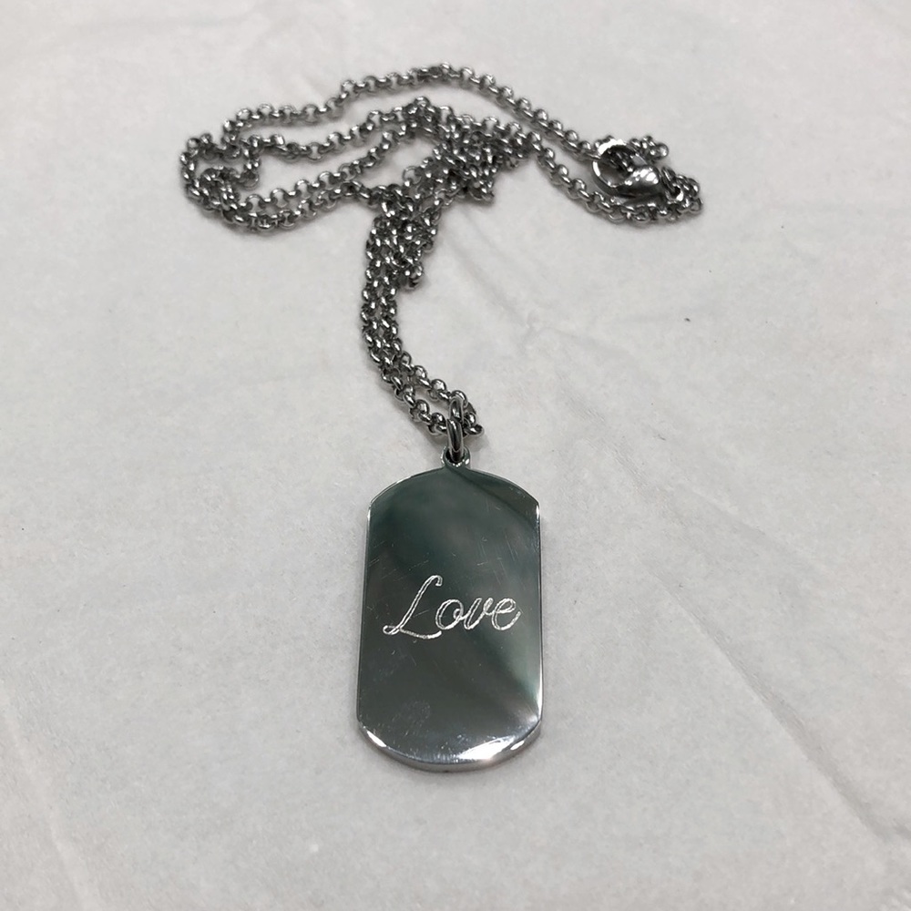 4/$25 NWOT Love Dogtag